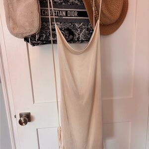 Cream Slip Dress